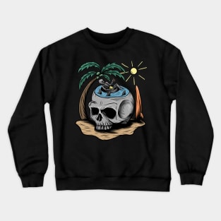 skull summer Crewneck Sweatshirt